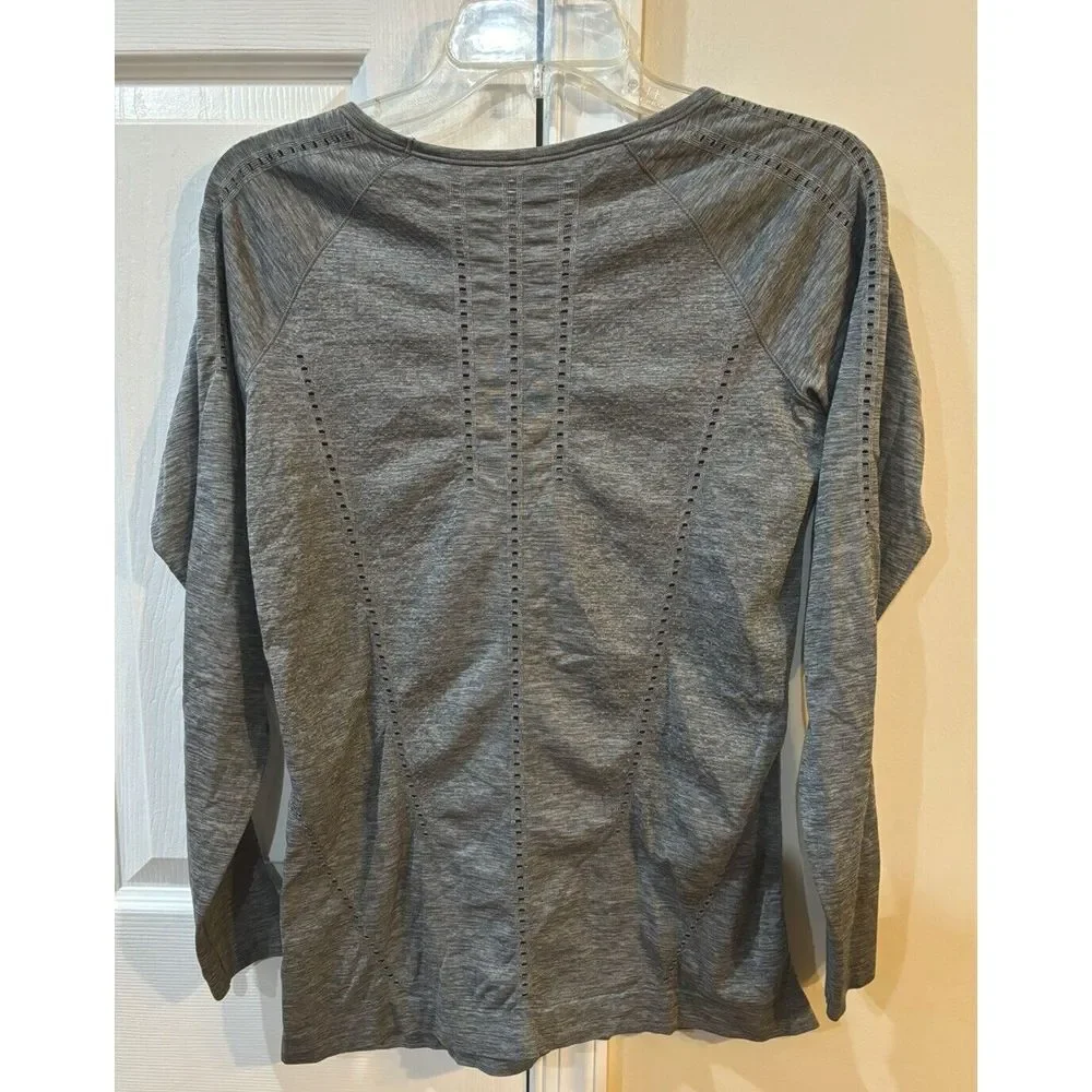 Athleta Foothill Heather Long Sleeve Grey Size Small‎